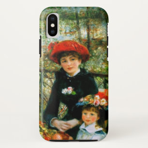 Twee zussen op het terrein iPhone x hoesje