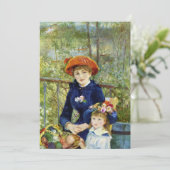 Twee zussen (op het terrein) van Pierre Renoir (Staand voorkant)