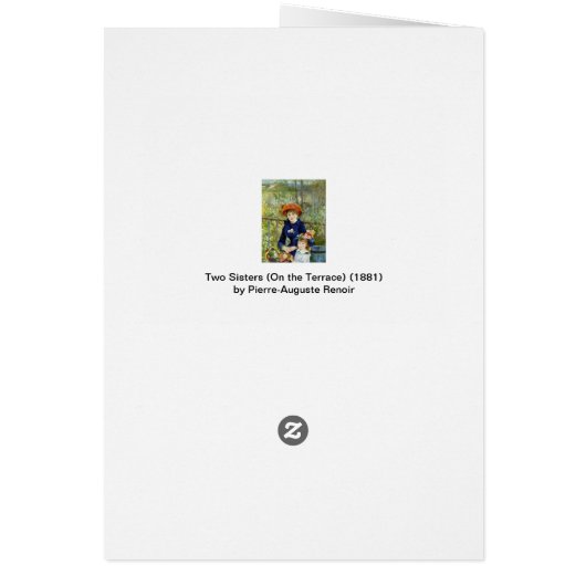 Twee zussen (op het terrein) van Pierre Renoir (Achterkant)