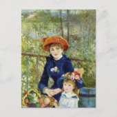Twee zussen (op het terrein) van Pierre Renoir Briefkaart (Voorkant)