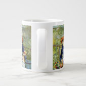 Twee zussen (op het terrein) van Pierre Renoir Grote Koffiekop (Achterkant)