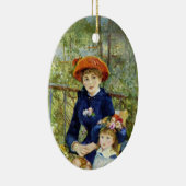 Twee zussen (op het terrein) van Pierre Renoir Keramisch Ornament (Rechts)