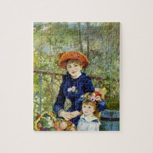 Twee zussen (op het terrein) van Pierre Renoir Legpuzzel (Verticaal)
