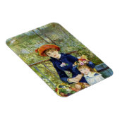 Twee zussen (op het terrein) van Pierre Renoir Magneet (Rechterzijde)