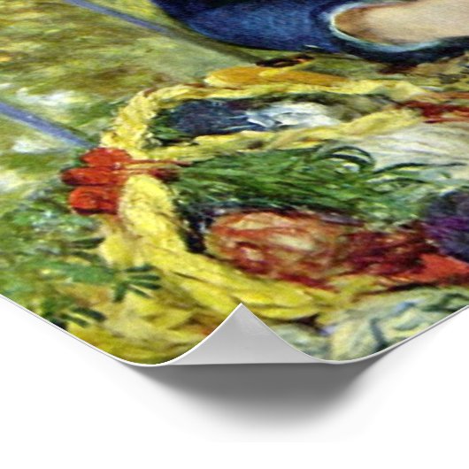 Twee zussen (op het terrein) van Pierre Renoir Poster (Hoek)