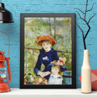 Twee zussen (op het terrein) van Pierre Renoir