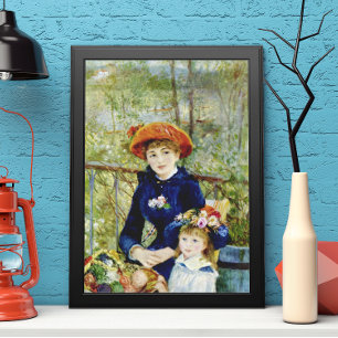 Twee zussen (op het terrein) van Pierre Renoir Poster
