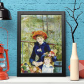 Twee zussen (op het terrein) van Pierre Renoir Poster