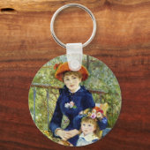 Twee zussen (op het terrein) van Pierre Renoir Sleutelhanger (Voorkant)