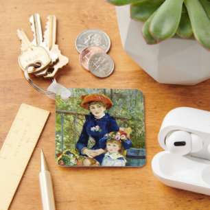 Twee zussen (op het terrein) van Pierre Renoir Sleutelhanger