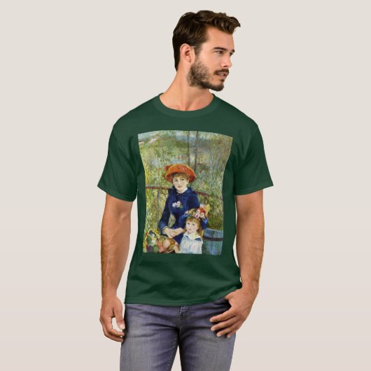 Twee zussen (op het terrein) van Pierre Renoir T-shirt (Voorkant volledig)