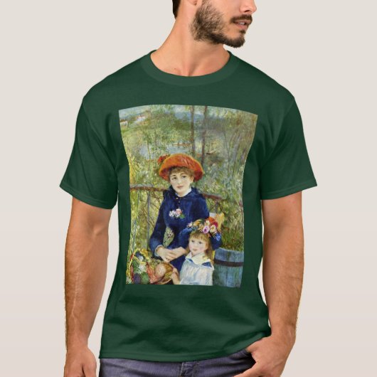 Twee zussen (op het terrein) van Pierre Renoir T-shirt (Voorkant)