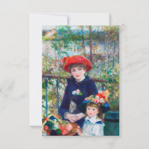 Twee zussen - Renoir Impressionist Painting 1881