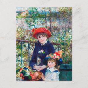Twee zussen - Renoir Impressionist Painting 1881 Briefkaart