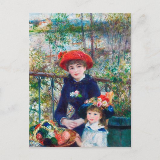Twee zussen - Renoir Impressionist Painting 1881 Briefkaart (Voorkant)