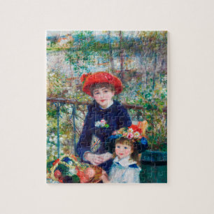 Twee zussen - Renoir Impressionist Painting 1881 Legpuzzel