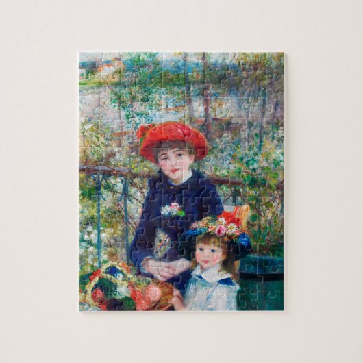 Twee zussen - Renoir Impressionist Painting 1881 Legpuzzel (Verticaal)