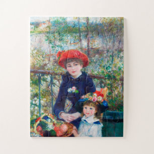 Twee zussen - Renoir Impressionist Painting 1881 Legpuzzel
