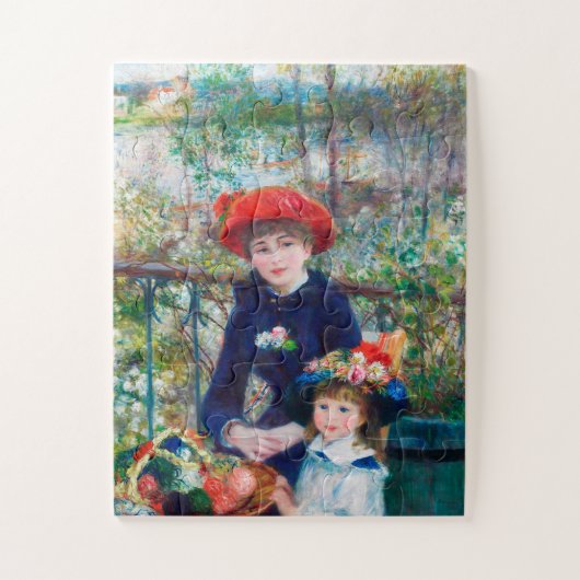 Twee zussen - Renoir Impressionist Painting 1881 Legpuzzel (Verticaal)