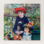 Twee zussen - Renoir Impressionist Painting 1881 Legpuzzel (Verticaal)