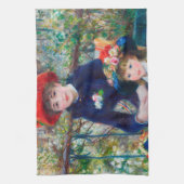 Twee zussen - Renoir Impressionist Painting 1881 Theedoek (Verticaal)
