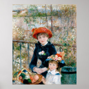 Twee zussen - Renoir Impressionist Painting Poster