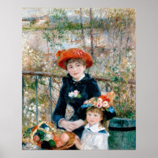 Twee zussen - Renoir Impressionist Painting Poster (Voorkant)
