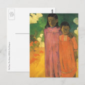 Twee zussen van Paul Gauguin,  Kunst Briefkaart (Voorkant / Achterkant)
