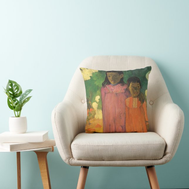 Twee zussen van Paul Gauguin,  Kunst Kussen (Stoel)