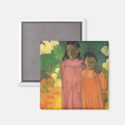 Twee zussen van Paul Gauguin, Kunst Magneet (Voorkant / Achterkant)