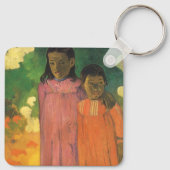 Twee zusters door Paul Gauguin, Vintage Fine Art Sleutelhanger (Achterkant)