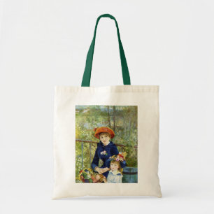 Twee zusters (Op het terras) door Pierre Renoir Tote Bag