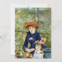 Twee zusters (Op het terras) van Pierre Renoir