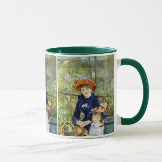 Twee zusters (Op het terras) van Pierre Renoir Mok (Rechts)