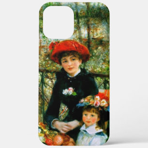 Twee zusters op het terras van Renoir Case-Mate iPhone Case