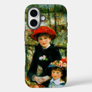 Twee zusters op het terras van Renoir iPhone 16 Hoesje