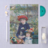 Twee zusters op het terras van Renoir Tissuepapier (Craft)