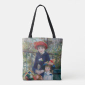 Twee zusters op het terras van Renoir Tote Bag (Achterkant)