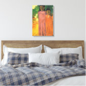 Twee zusters van Paul Gauguin Canvas Afdruk (Insitu (Slaapkamer))