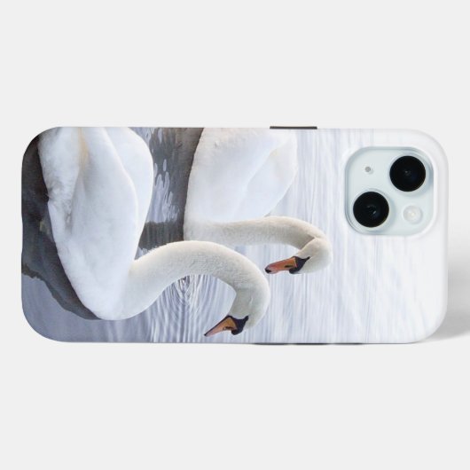 Twee zwanen Case-Mate iPhone case (Achterkant (horizontaal))