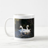 Twee zwanen en een eend koffiemok (Links)