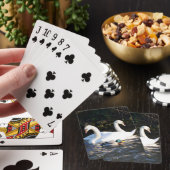 Twee zwanen en een eend speelkaarten (Insitu)