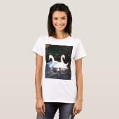 Twee zwanen en een eend t-shirt (Voorkant volledig)