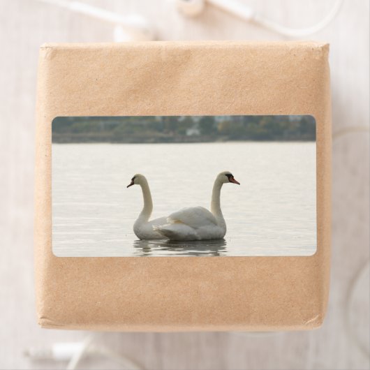 Twee zwanen etiket (Insitu)