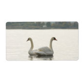 Twee zwanen etiket (Voorkant)