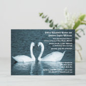 Twee zwanen Foto - Weddenschap Kaart (Staand voorkant)