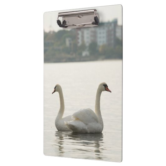 Twee zwanen klembord (Links)