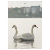 Twee zwanen klembord (Achterkant)