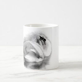 Twee zwanen koffiemok