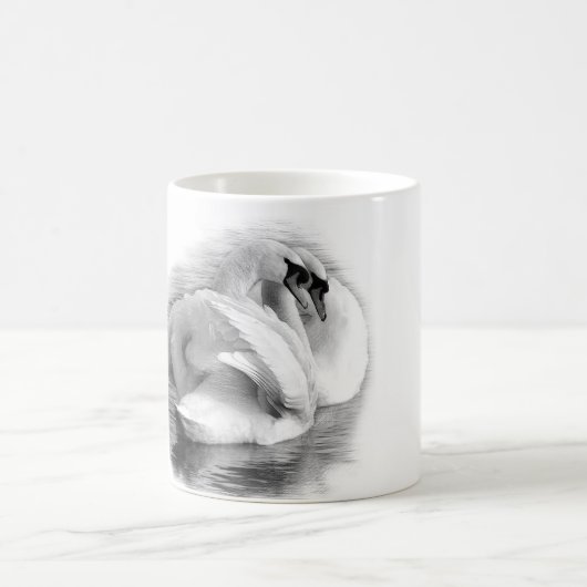 Twee zwanen koffiemok (Center)